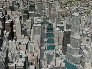 Chicago City, USA (2020) 3D Model preview
