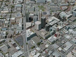 San Francisco City, USA (2020) 3D Model preview