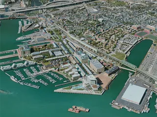 Boston City, USA (2020) 3D Model preview