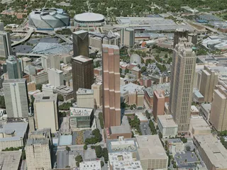 Atlanta City, GA, USA (2020) 3D Model preview