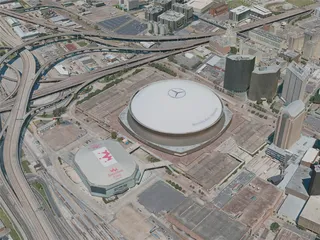 New Orleans City, USA (2020) 3D Model preview