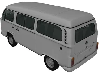 Volkswagen Kombi (2012) 3D Model preview