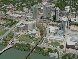 Austin City, TX, USA (2020) 3D Model preview