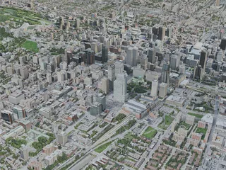 Montreal City, Canada (2020) 3D Model preview