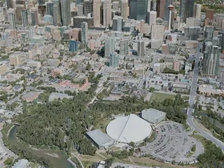 Calgary City, AB, Canada (2020) 3D Model preview