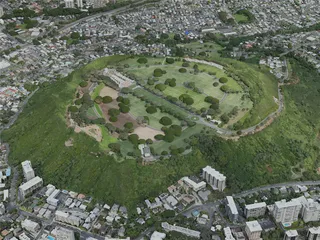 Honolulu City, HI, USA (2020) 3D Model preview