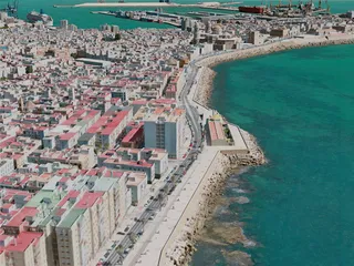Cadiz City, Spain (2020) 3D Model preview