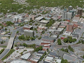 Greensboro City, USA (2020) 3D Model preview