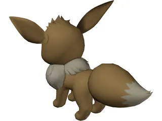 Pokemon Eevee 3D Model preview