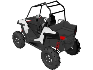 Polaris UTV Buggy 3D Model preview