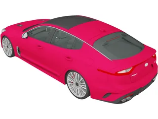 Kia Stinger GT (2017) 3D Model preview