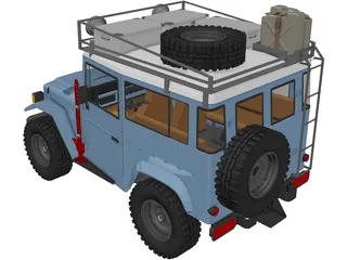 Toyota Land Cruiser FJ40 [Lifted] 3D Model preview