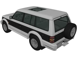 Mitsubishi Pajero (1991) 3D Model preview