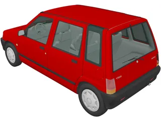 Daewoo Tico (1993) 3D Model preview
