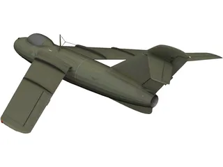 Lavochkin La-15 Fantail 3D Model preview