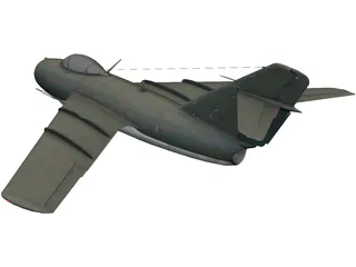 Mikoyan-Gurevich MiG-15 Fagot 3D Model preview