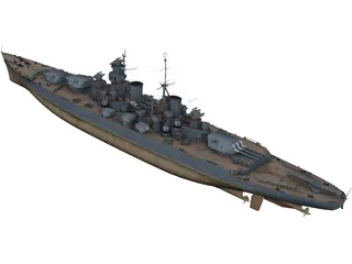 Sovetsky Soyuz Battleship 3D Model preview