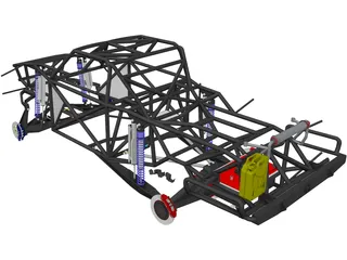 Prerunner Chassis 3D Model preview