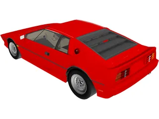 Lotus Esprit Turbo (1983) 3D Model preview