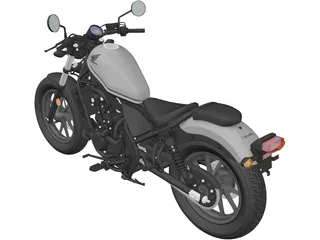 Honda Rebel 500 (2018) 3D Model preview