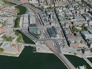 Stockholm City, Sweden (2020) 3D Model preview