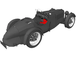 Aston Martin Ulster (1935) 3D Model preview