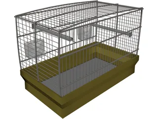 Bird Cage 3D Model preview
