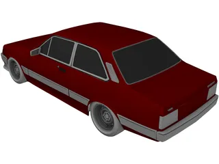 Chevrolet Chevette (1988) 3D Model preview