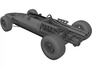 Mclaren M2B 3D Model preview