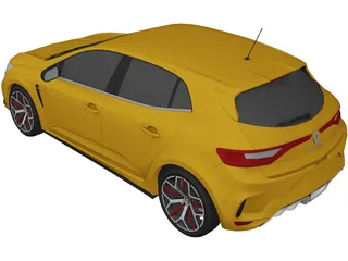 Renault Megane RS Trophy 300 Hatchback (2018) 3D Model preview
