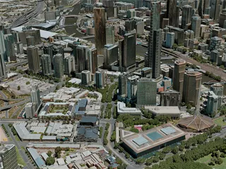 Melbourne City, Australia (2020) 3D Model preview