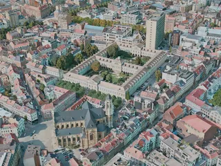 Brussels City, Belgium (2020) 3D Model preview