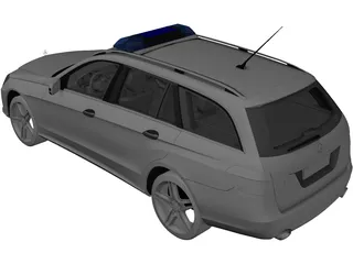 Mercedes-Benz E-Class Police 3D Model preview