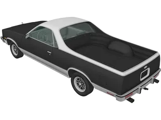 Chevrolet El Camino (1982) 3D Model preview