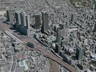 Nagoya City, Japan (2020) 3D Model preview
