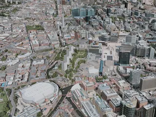 Birmingham City, UK (2020) 3D Model preview