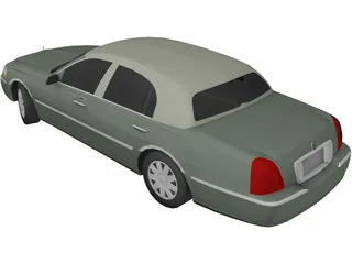 Lincoln Town Car Presidential (2008) 3D Model preview