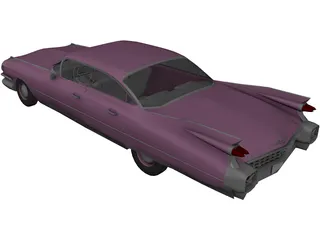 Cadillac Fleetwood Brougham (1959) 3D Model preview
