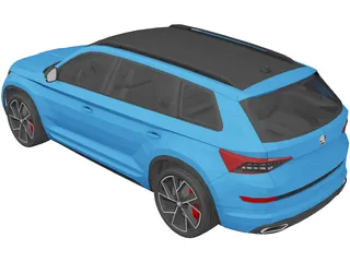 Skoda Kodiaq RS (2020) 3D Model preview