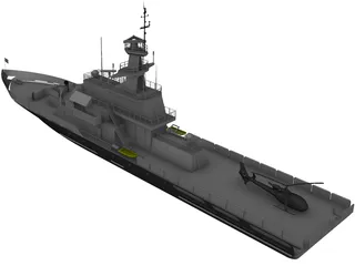 HMS Clyde (P257) 3D Model preview
