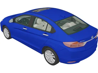 Honda City (2014) 3D Model preview