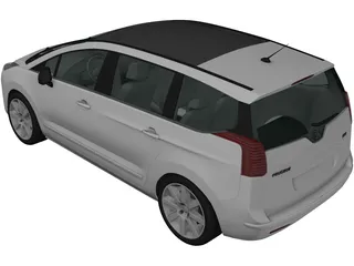 Peugeot 5008 (2010) 3D Model preview