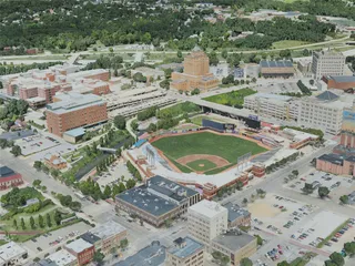 Akron City, USA (2020) 3D Model preview
