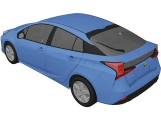 Toyota Prius TE (2019) 3D Model preview