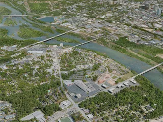 Columbia City, SC, USA (2020) 3D Model preview