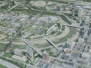 Columbus City, OH, USA (2020) 3D Model preview