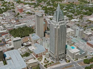 Mobile City, AL, USA (2020) 3D Model preview