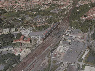 Bruges City, Belgium (2020) 3D Model preview