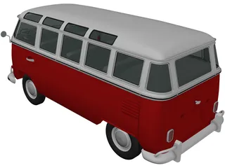Volkswagen Transporter T1 (1950) 3D Model preview