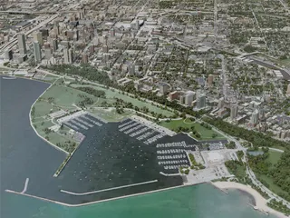 Milwaukee City, USA (2020) 3D Model preview